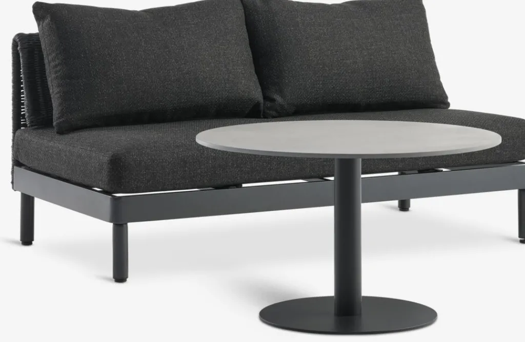 Conjuntos Mesa Y Sillas De Jardín|Muebles De Jardín>JYSK HELAGS + VOSSConjunto jardín HELAGS + VOSS 2 plazas negro
