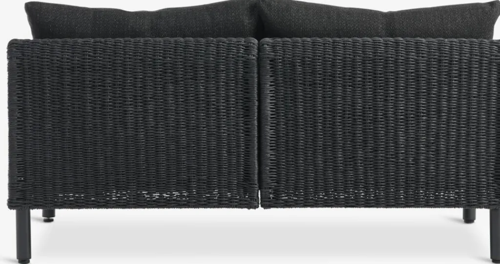 Conjuntos Mesa Y Sillas De Jardín|Muebles De Jardín>JYSK HELAGS + VOSSConjunto jardín HELAGS + VOSS 2 plazas negro