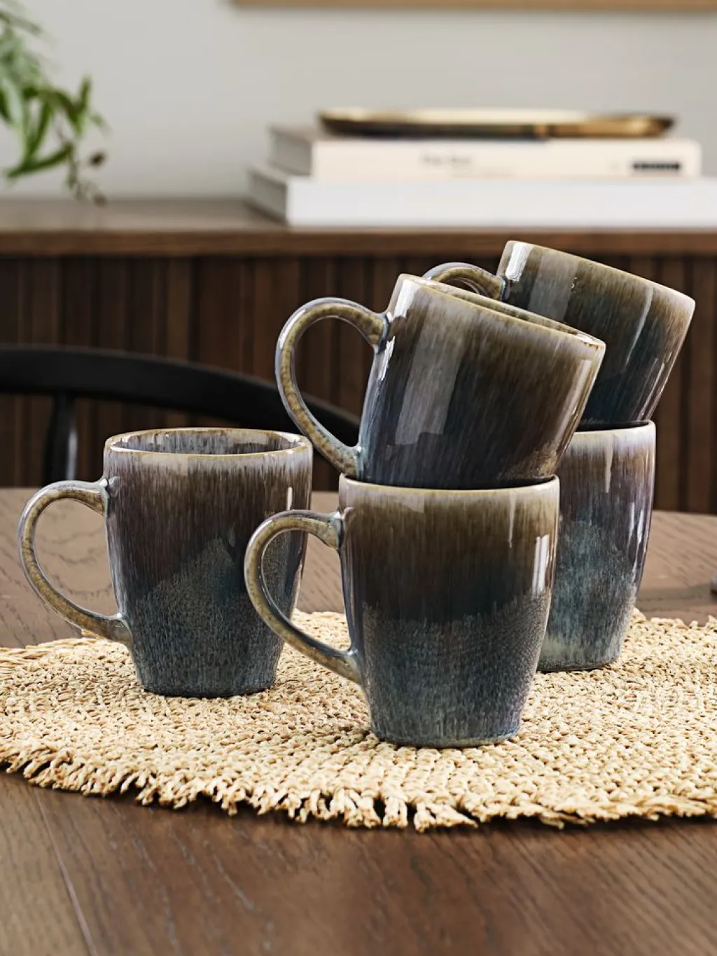 Vasos Y Tazas>JYSK HENNINGTaza HENNING Ø7xA9cm 20cl gris