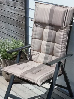 Cojín Para Silla Reclinable|Cojines Para Palé>JUTLANDIA HERRHAGENCojín de jardín para silla reclinable HERRHAGEN gris claro