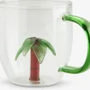 Vasos Y Tazas>JYSK HILMERTaza HILMER Ø8xA9cm 32cl cristal con palmera
