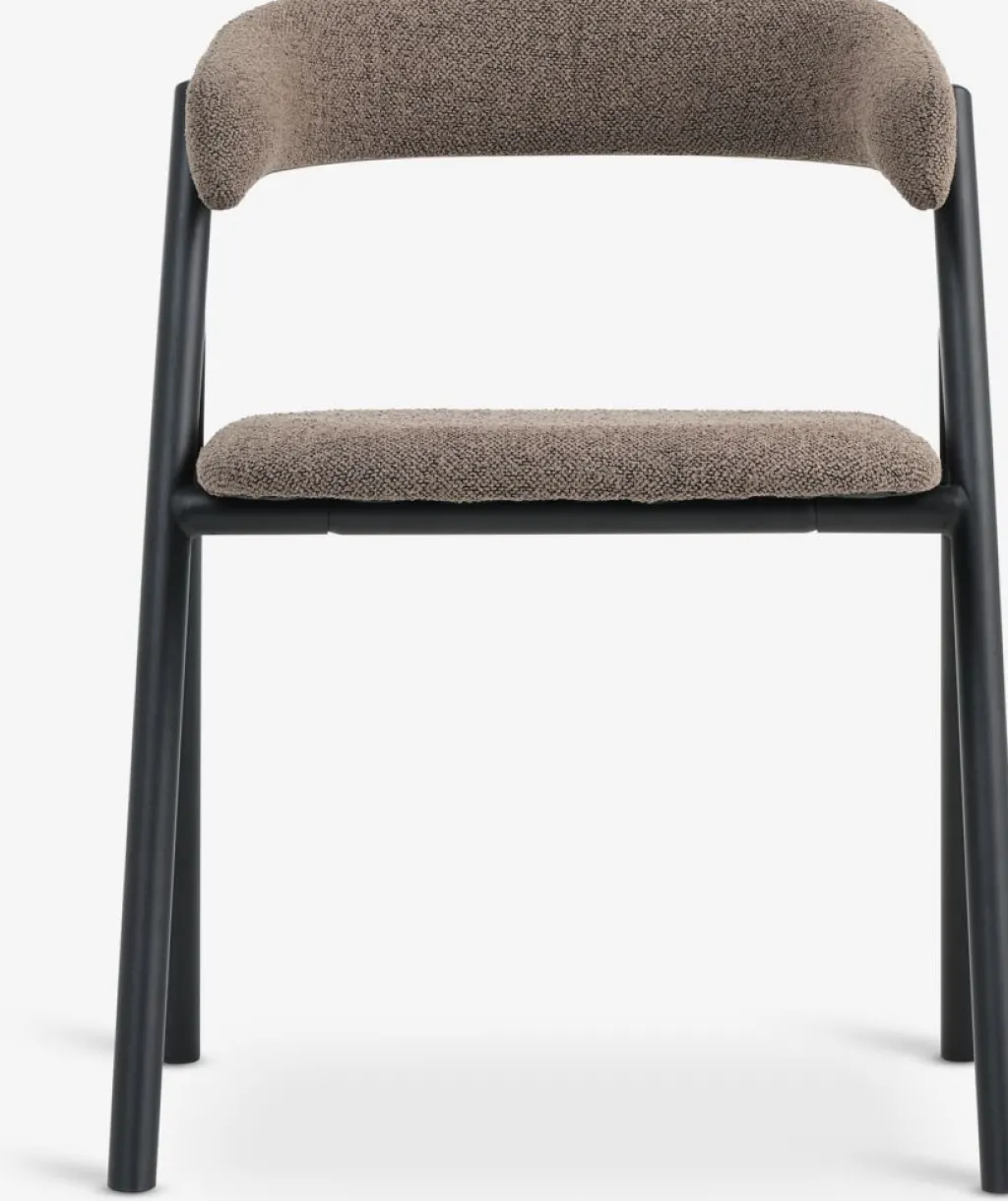 Sillas De Comedor>JYSK HINDEVADSilla de comedor HINDEVAD tela marrón claro/negro
