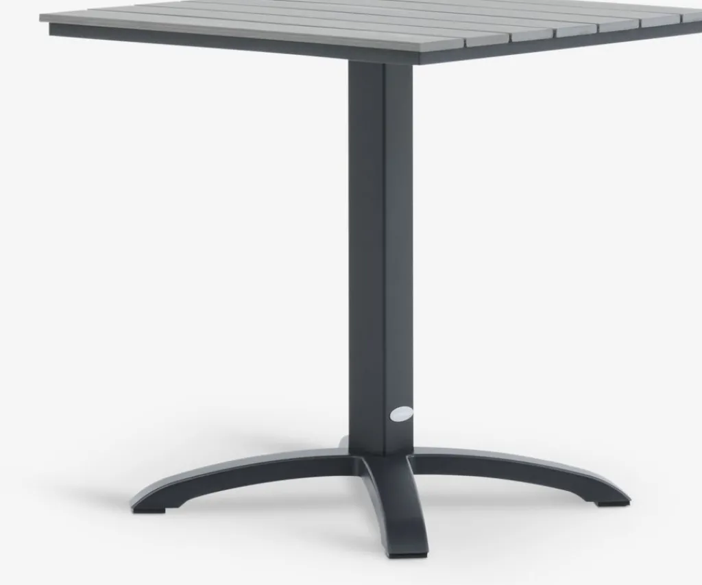 Conjuntos Mesa Y Sillas De Jardín>JUTLANDIA HOBRO + TAGMARKMesa HOBRO L70 + 2 sillas TAGMARK negro Gris