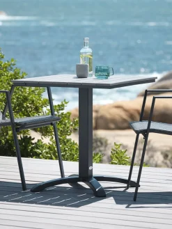 Mesas De Jardín>JUTLANDIA HOBROMesa de balcón HOBRO A70xL70 Gris