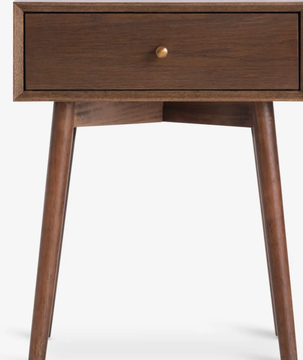 Mesitas De Noche|Mesitas De Noche>Royal Oak HOKKSUNDMesita de noche HOKKSUND 1 cajón Roble oscuro