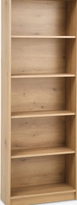 Estanterias Y Librerías|Estanterias Y Librerías>JYSK HORSENSLibrería HORSENS 5 estantes anchos color Roble cálido