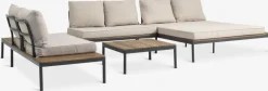 Conjuntos Mesa Y Sillas De Jardín|Muebles De Jardín>JYSK HOUConjunto jardín HOU chaise longue 6 plazas madera dura