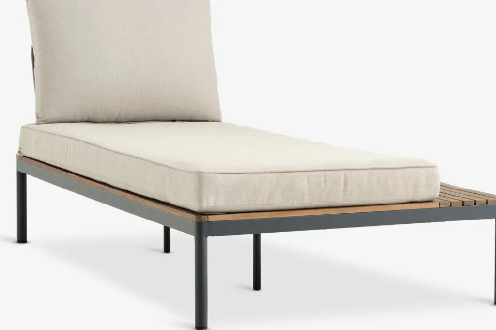 Conjuntos Mesa Y Sillas De Jardín|Muebles De Jardín>JYSK HOUConjunto jardín HOU con chaise longue 3 plazas madera dura