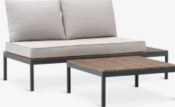 Conjuntos Mesa Y Sillas De Jardín|Muebles De Jardín>JYSK HOUConjunto muebles jardín HOU 2 plazas madera dura