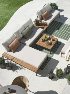 Conjuntos Mesa Y Sillas De Jardín|Muebles De Jardín>JYSK HOUConjunto muebles jardín HOU 2 plazas madera dura