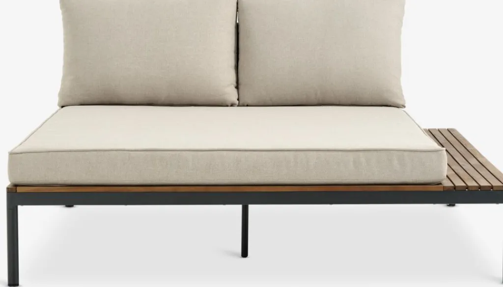 Muebles De Jardín>JYSK HOUMódulo de jardín HOU chaise longue 2 plazas madera dura
