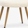 Sillones>JYSK HUNDESTEDReposapiés HUNDESTED felpa blanco crudo/color roble