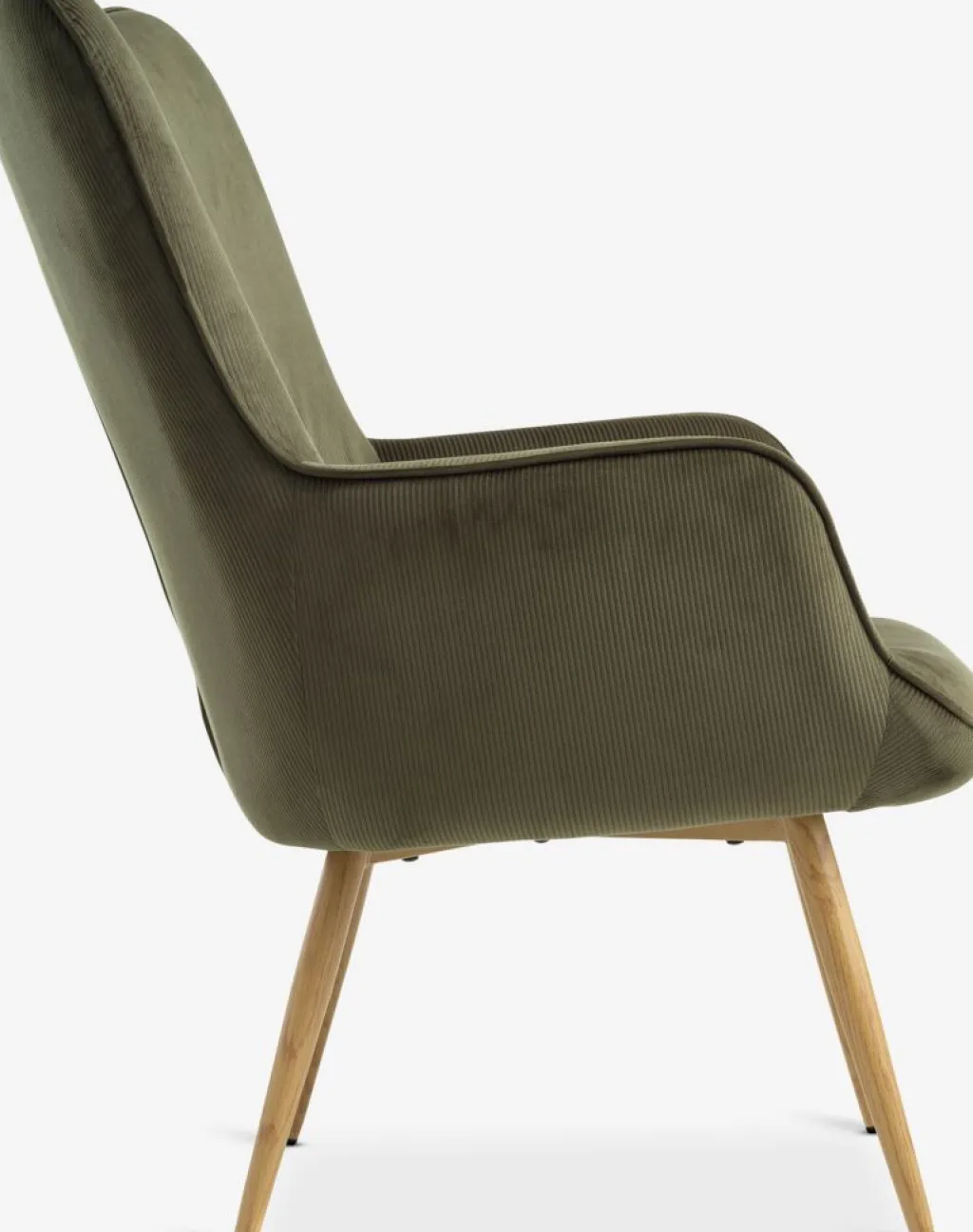 Sillones>JYSK HUNDESTEDSillón HUNDESTED pana /color roble natural Verde