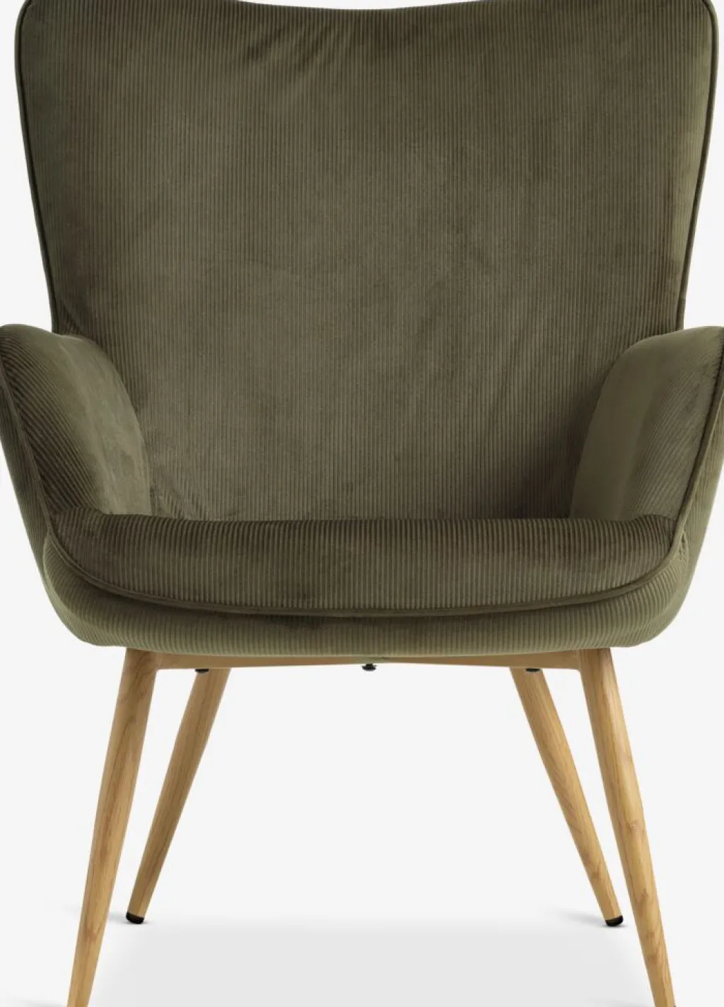 Sillones>JYSK HUNDESTEDSillón HUNDESTED pana /color roble natural Verde