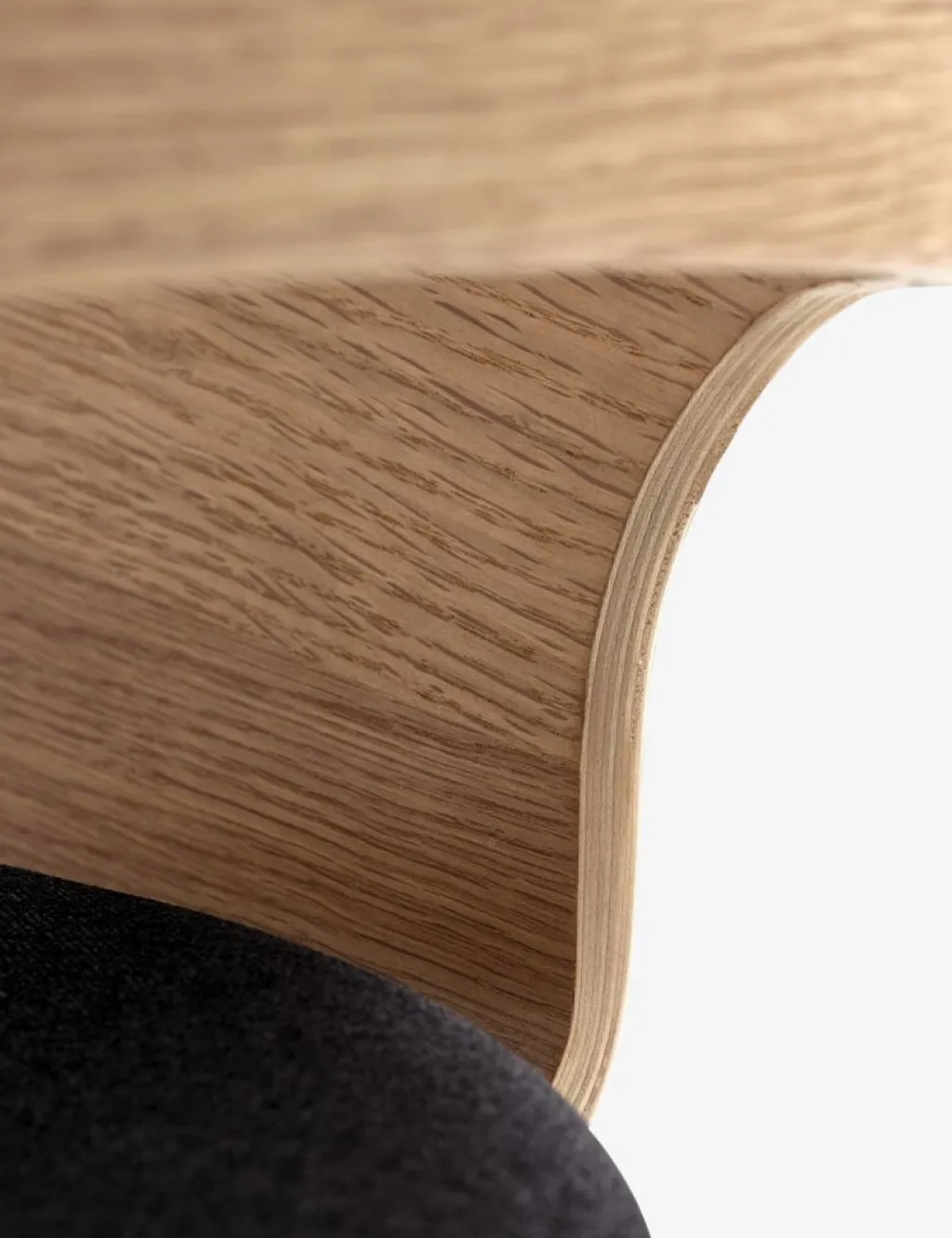 Sillas De Comedor>Royal Oak HVIDOVRESilla de comedor HVIDOVRE /tela negro Roble natural