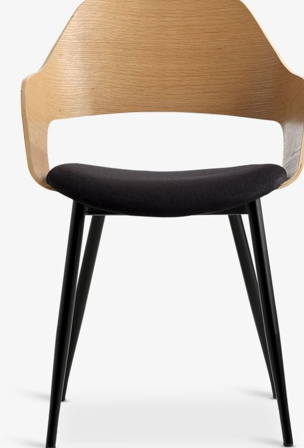 Sillas De Comedor>Royal Oak HVIDOVRESilla de comedor HVIDOVRE /tela negro Roble natural