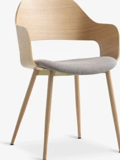 Sillas De Comedor>Royal Oak HVIDOVRESilla de comedor HVIDOVRE /tela gris claro Roble claro