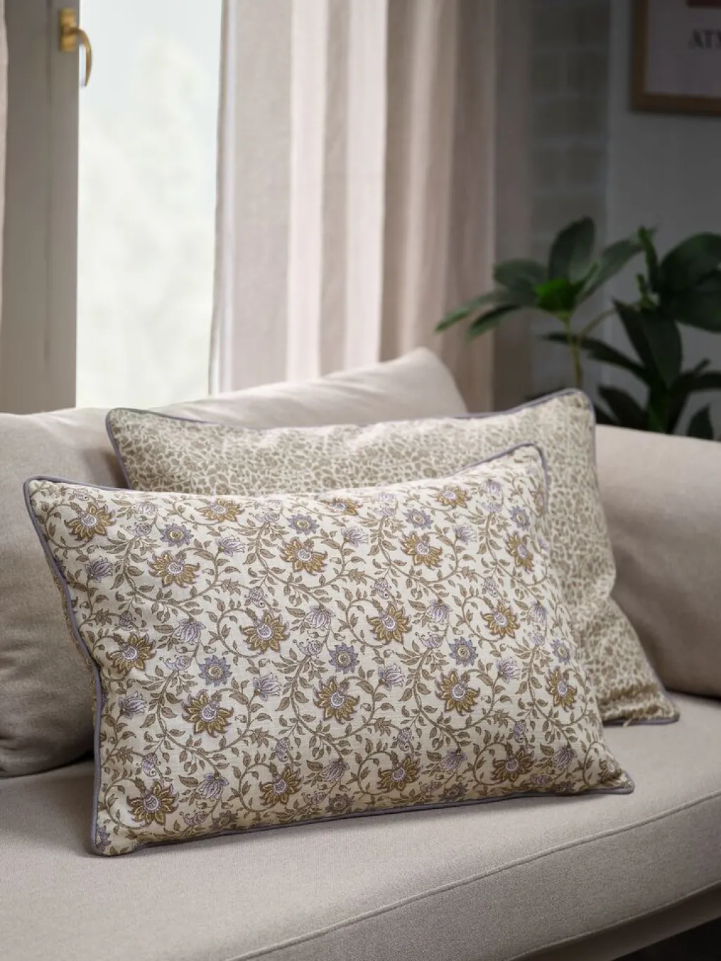 Cojines|Fundas De Cojín>JYSK HYACINTFunda de cojín HYACINT 40x60 lila empolvado/beis Beige, Lila empolvado