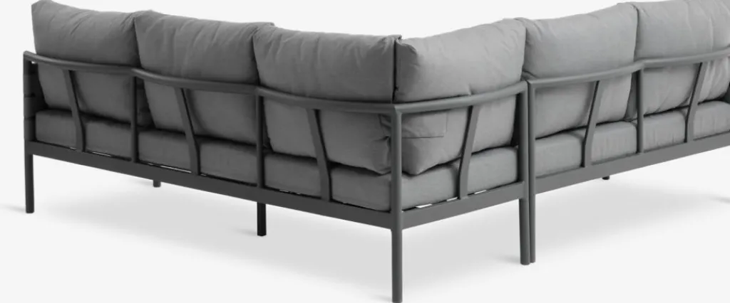 Conjuntos Mesa Y Sillas De Jardín|Muebles De Jardín>JUTLANDIA IANOConjunto muebles jardín IANO 5 plazas gris
