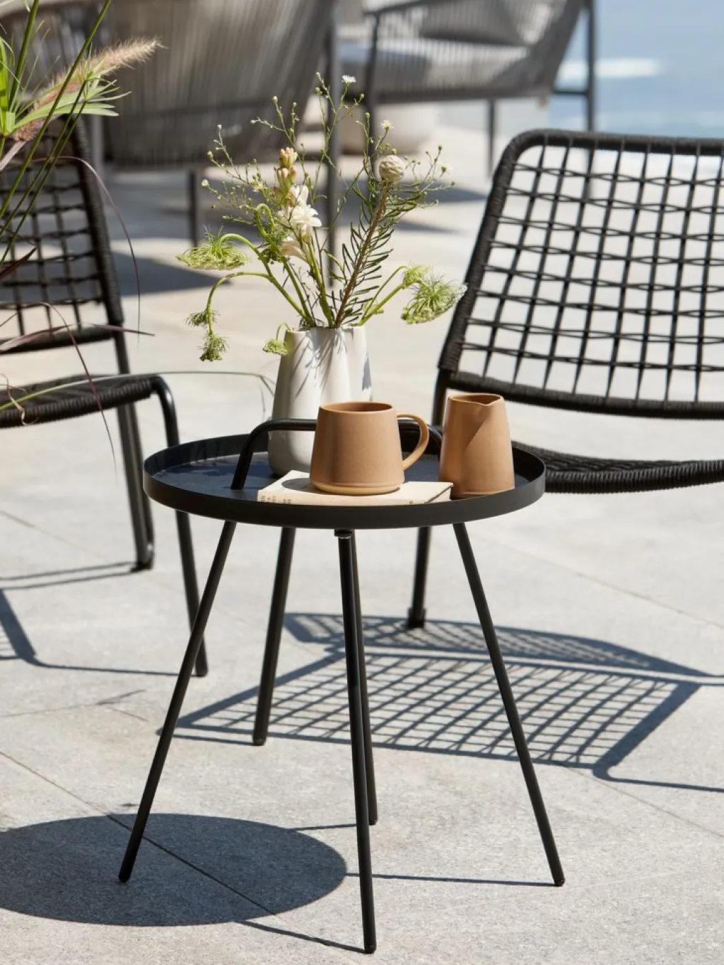 Mesas De Jardín|Muebles De Jardín>JYSK IDREMesa auxiliar IDRE Ø45xA52 negro