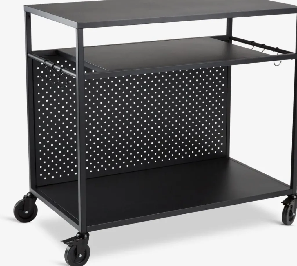 Decoración De Jardín>JYSK INDSLEVMesa de barbacoa INDSLEV A50xL90 negro