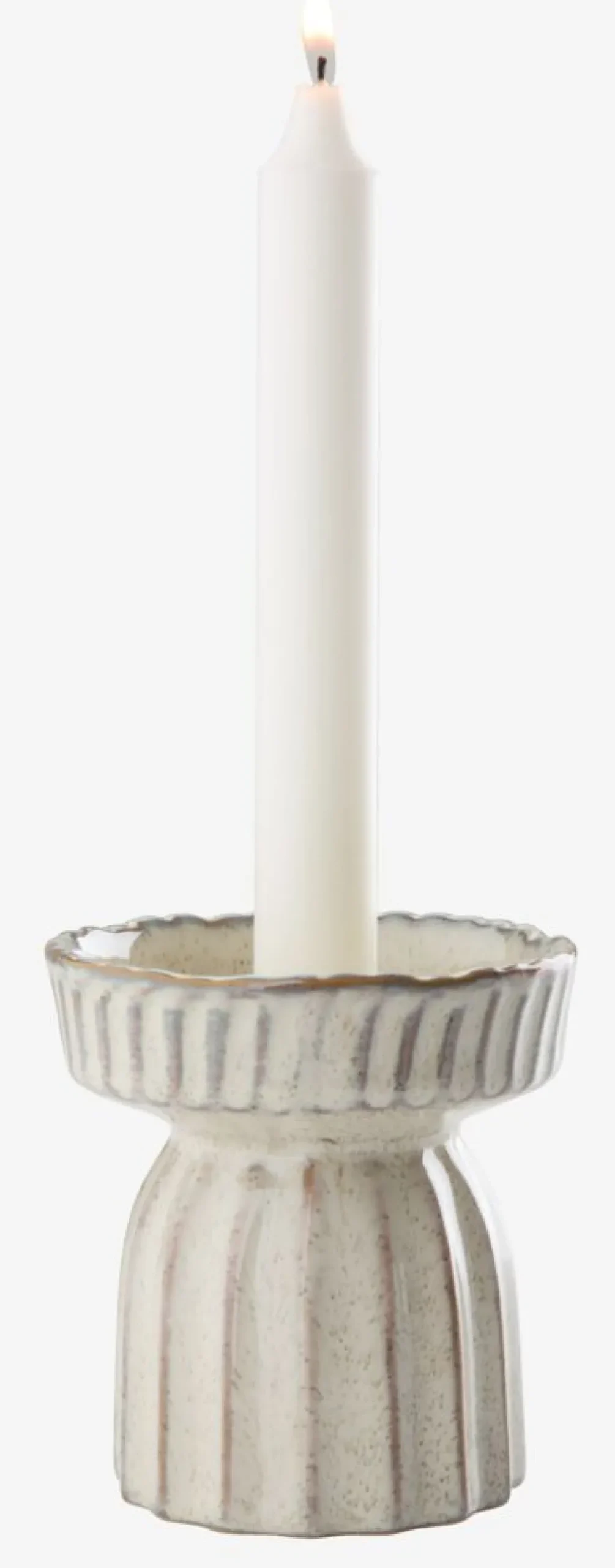 Portavelas>JYSK INGARPortavelas INGAR Ø10xA11cm blanco