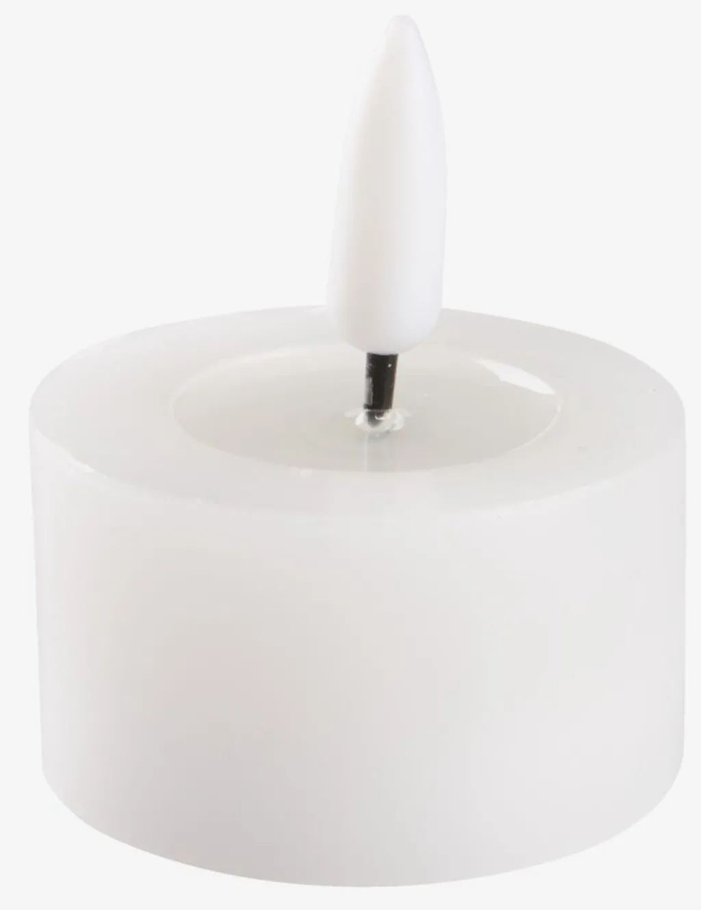 Velas LED>JYSK INGEMANVelas pequeñas LED INGEMAN Ø4xA4cm blanco 4 uds temporizador