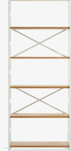 Estanterias Y Librerías|Estanterias Y Librerías>Royal Oak INTRUPEstantería INTRUP ancha 6 estantes blanco/roble natural Roble natural+Blanco