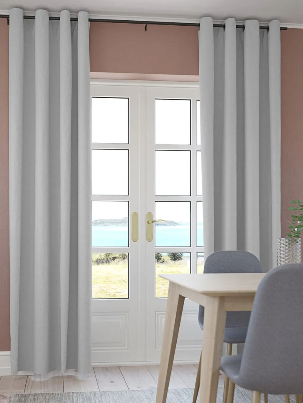 Cortinas Gruesas>JYSK ISTERENCortina ISTEREN 1x140x300 Gris claro