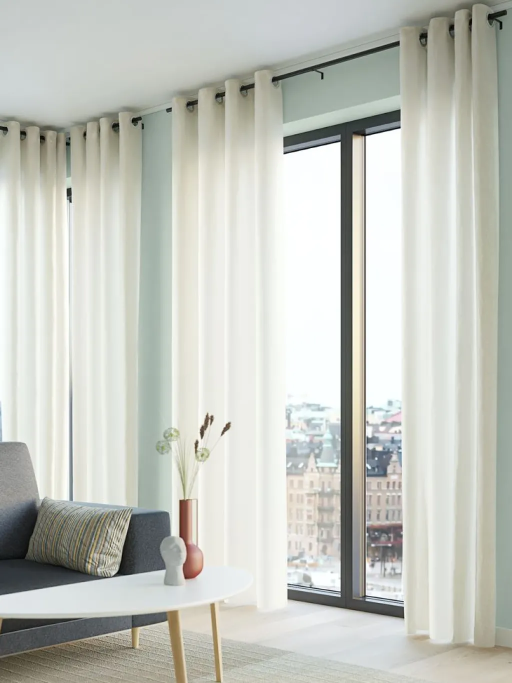 Cortinas Gruesas>JYSK ISTERENCortina ISTEREN 1x140x300 blanco crudo Blanco roto