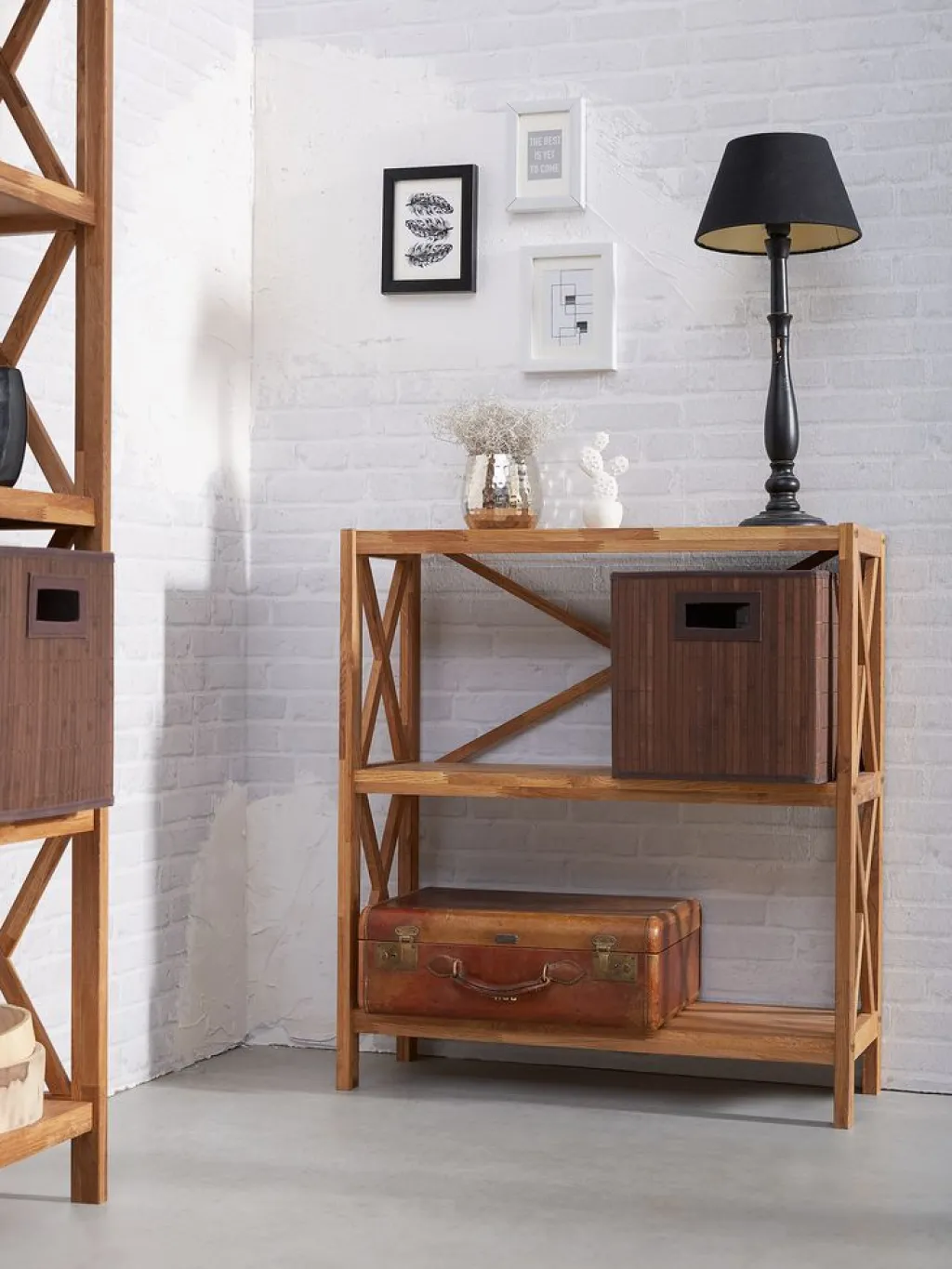 Estanterias Y Librerías|Estanterias Y Librerías>Royal Oak JANNERUPEstantería JANNERUP ancha 3 estantes roble natural