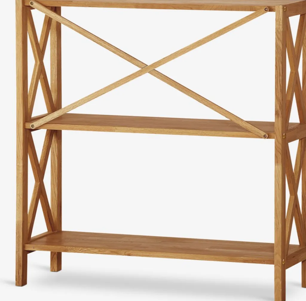 Estanterias Y Librerías|Estanterias Y Librerías>Royal Oak JANNERUPEstantería JANNERUP ancha 3 estantes roble natural
