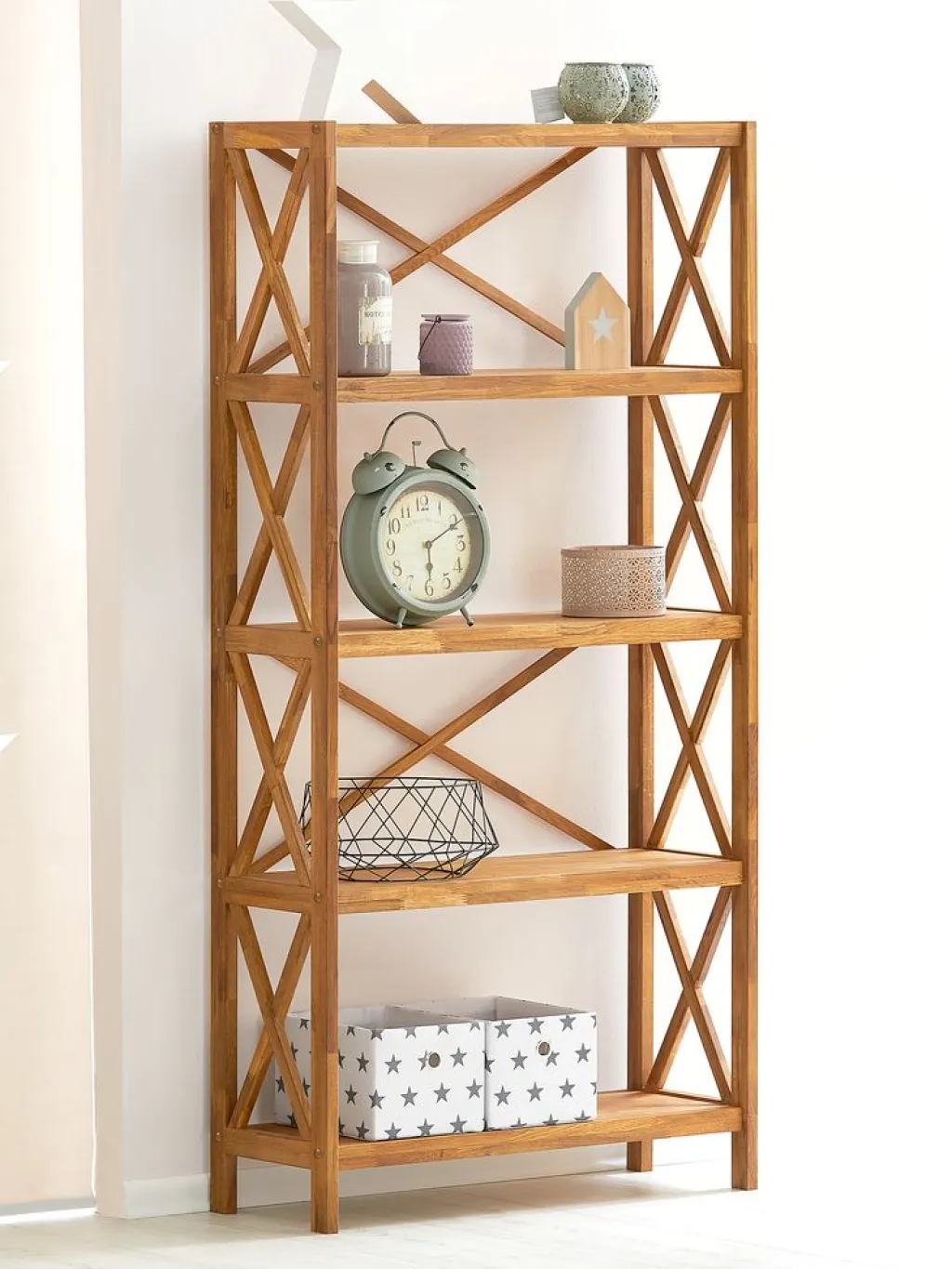 Estanterias Y Librerías|Estanterias Y Librerías>Royal Oak JANNERUPEstantería JANNERUP ancha 5 estantes roble natural