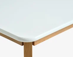 Mesas De Comedor>JYSK JEGINDMesa de comedor JEGIND 80x130 blanco/natural Blanco+Natural
