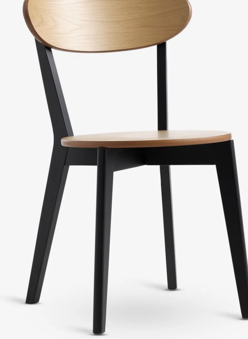 Sillas De Comedor>JYSK JEGINDSilla de comedor JEGIND roble natural /negro