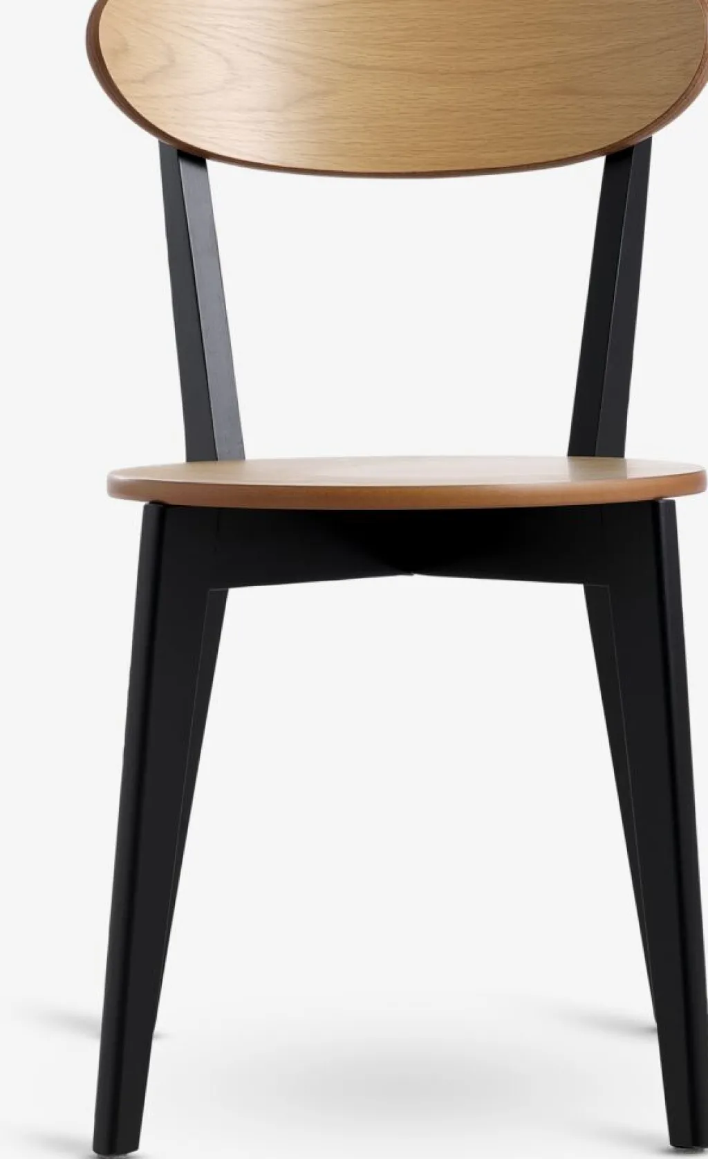 Sillas De Comedor>JYSK JEGINDSilla de comedor JEGIND roble natural /negro