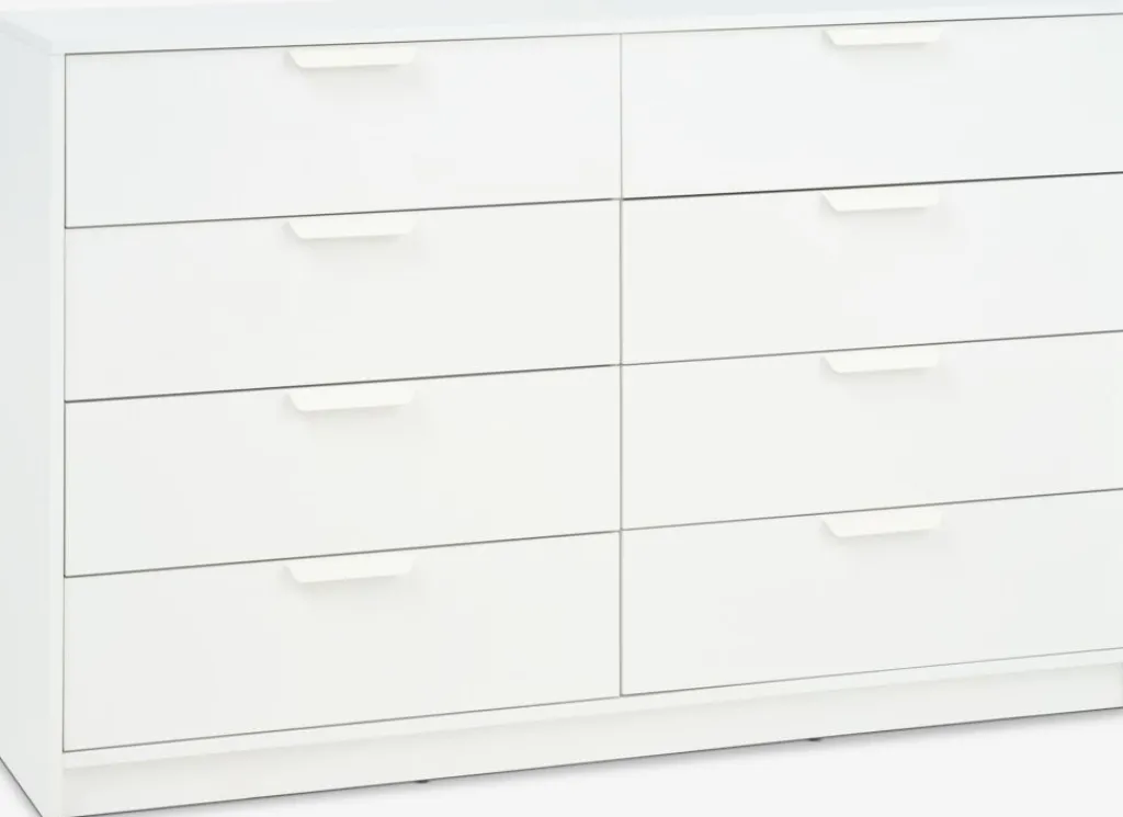 Cómodas|Cómodas>JYSK JENSLEVCómoda JENSLEV 4+4 cajones Blanco