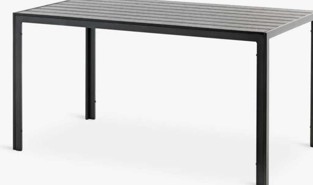 Conjuntos Mesa Y Sillas De Jardín>JYSK JERSORE + LEKNESMesa JERSORE L140 + 4 sillas LEKNES negro