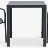 Conjuntos Mesa Y Sillas De Jardín>JYSK JERSORE + NABBENMesa JERSORE L70 + 2 sillas NABBEN negro