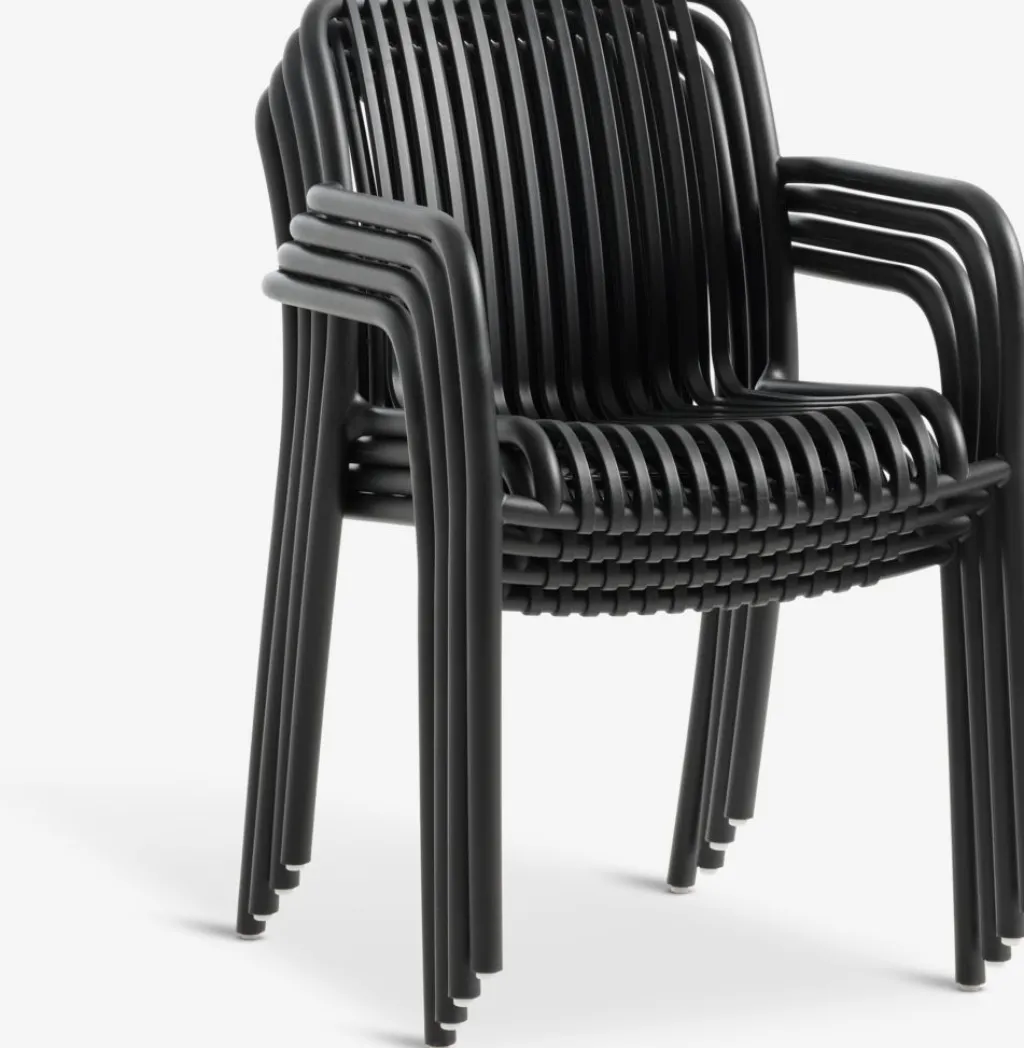 Conjuntos Mesa Y Sillas De Jardín>JYSK JERSORE + NABBENMesa JERSORE L70 + 2 sillas NABBEN negro