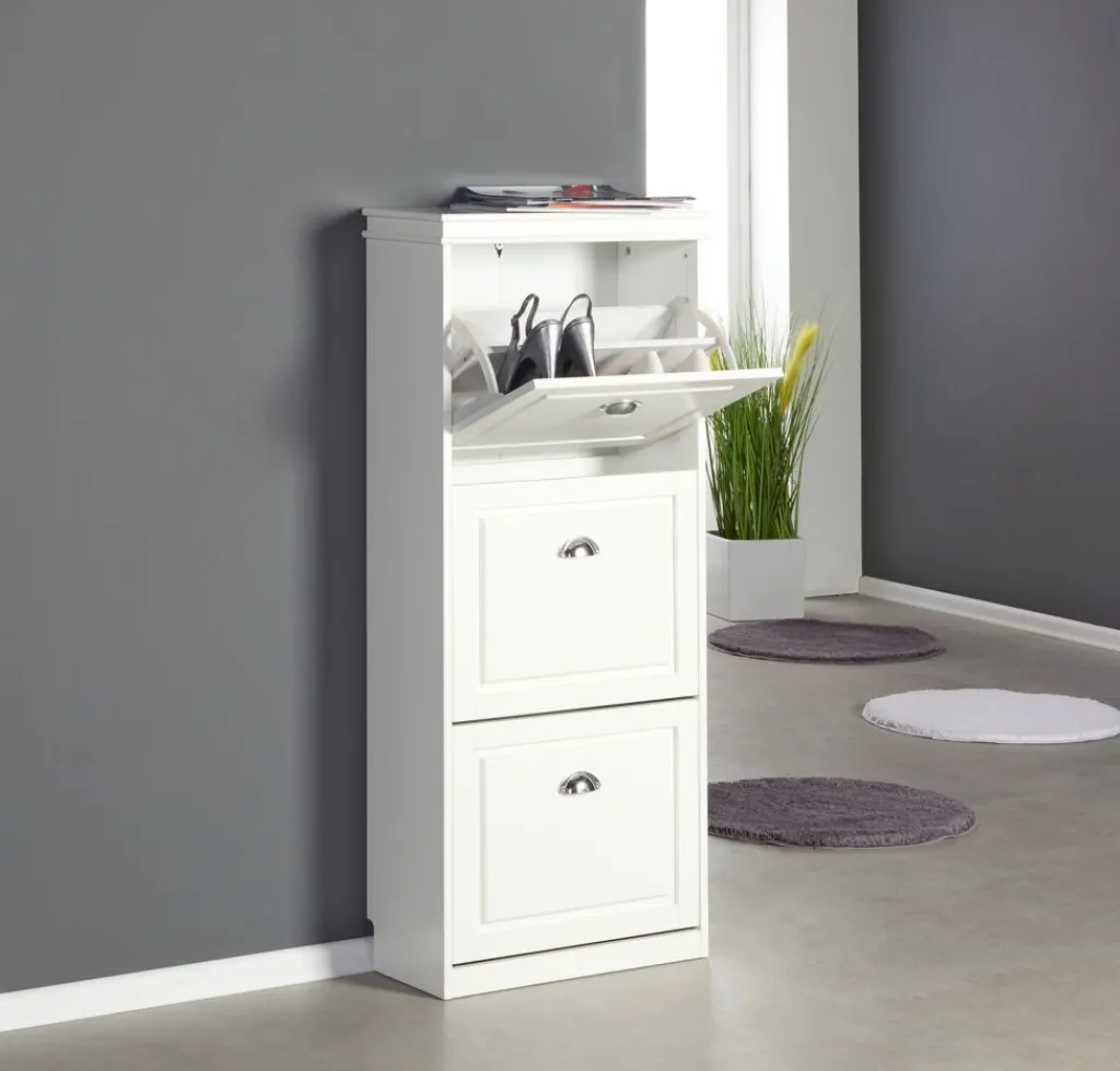 Zapateros|Zapateros>JYSK JERUPZapatero JERUP 3 compartimentos blanco