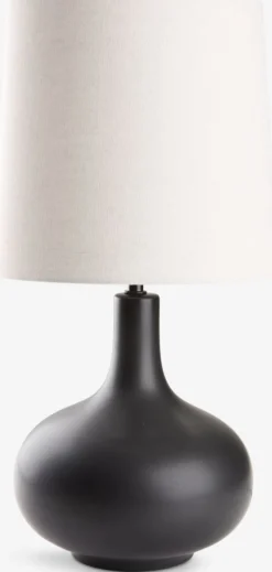 Lámparas>JYSK JOACHIMLámpara de mesa JOACHIM Ø27xA5cm beis/negro