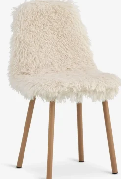 Sillas De Comedor>JYSK JONSTRUPSilla de comedor JONSTRUP felpa blanco crudo/color roble Blanco roto