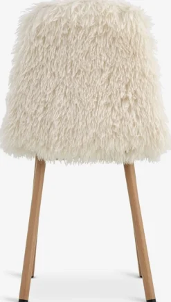 Sillas De Comedor>JYSK JONSTRUPSilla de comedor JONSTRUP felpa blanco crudo/color roble Blanco roto
