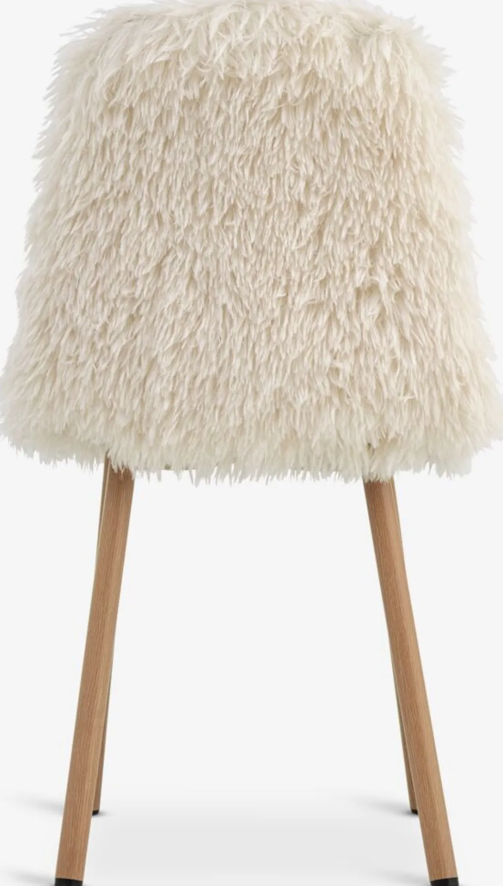 Sillas De Comedor>JYSK JONSTRUPSilla de comedor JONSTRUP felpa blanco crudo/color roble Blanco roto