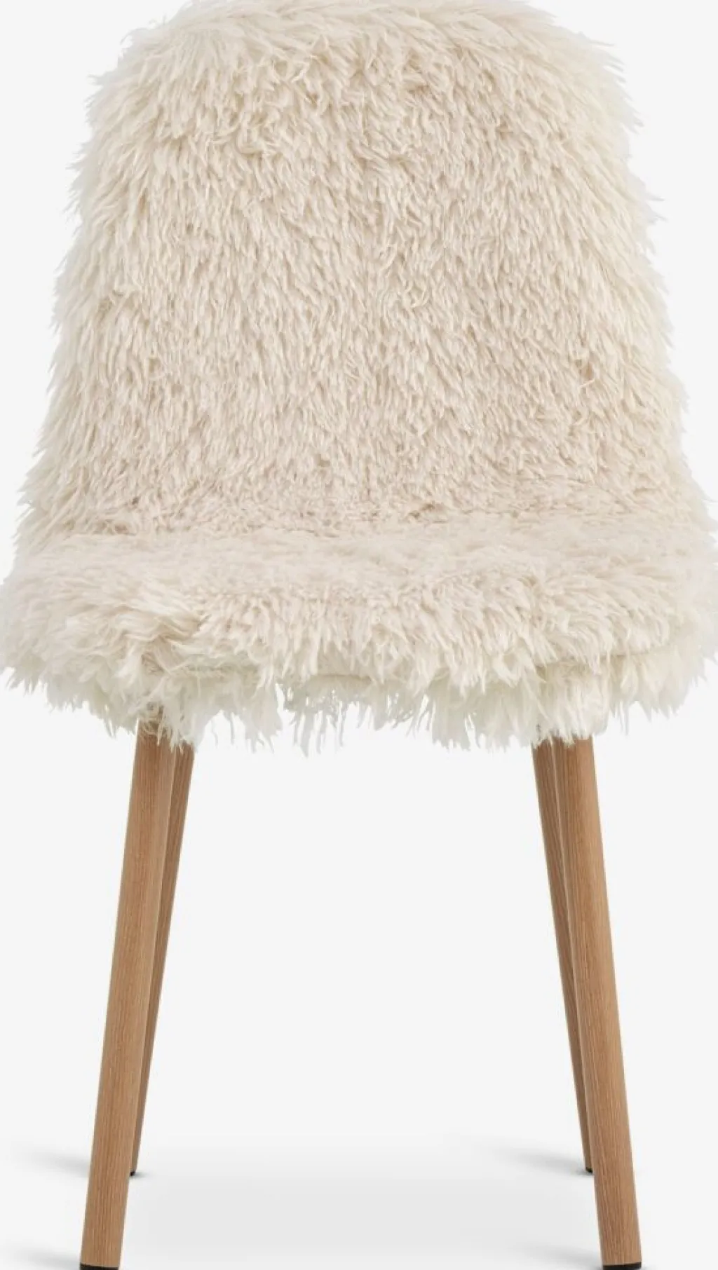 Sillas De Comedor>JYSK JONSTRUPSilla de comedor JONSTRUP felpa blanco crudo/color roble Blanco roto