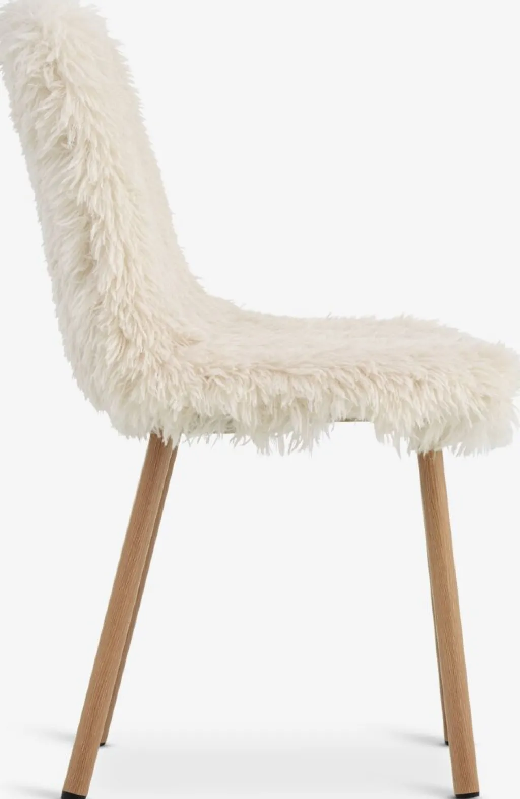 Sillas De Comedor>JYSK JONSTRUPSilla de comedor JONSTRUP felpa blanco crudo/color roble Blanco roto