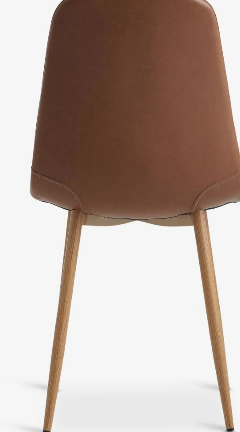 Sillas De Comedor>JYSK JONSTRUPSilla de comedor JONSTRUP polipiel marrón/roble natural Coñac