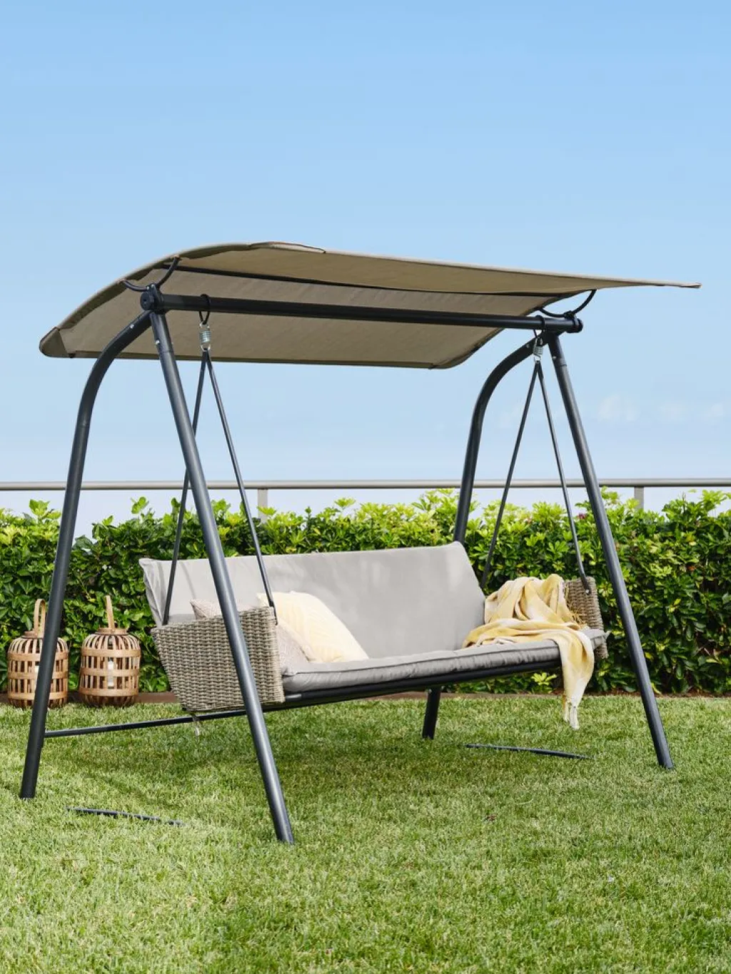 Muebles De Jardín|Hamacas Y Sillas Colgantes>JYSK JUELSMINDEBalancín JUELSMINDE A219xA184xP130 natural