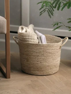 Todas Las Cestas|Cestas Y Cajas>JYSK JUSTINCesta JUSTIN Ø35xA26cm natural